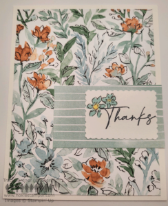 Hand-Penned Petals Thanks Card